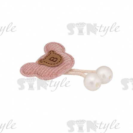 Аппликация 3D "Мышка", цвет грязно-розовый, размер 30х50 мм  фото 2