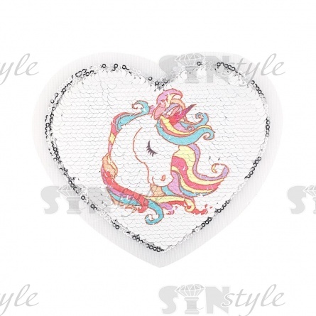 Аппликация текстильная синтетическая, размер 150х130 мм фото 1