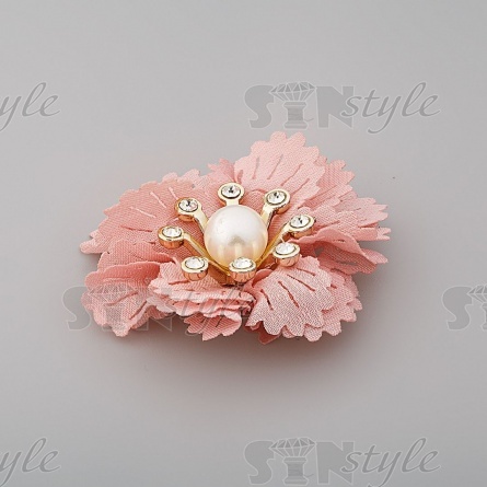 Цветочки декоративные, цвет розовый, диаметр 50 мм,  фото 2