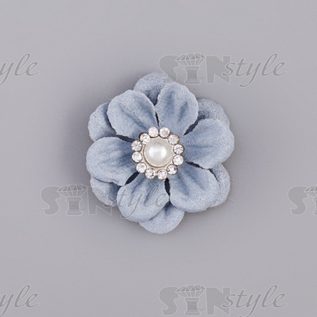 Цветочки декоративные, цвет серый, размер 25 мм, фото 1