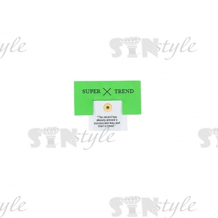 Аппликация пришивная ПВХ, размер 60х45 мм, цвет зеленый фото 1