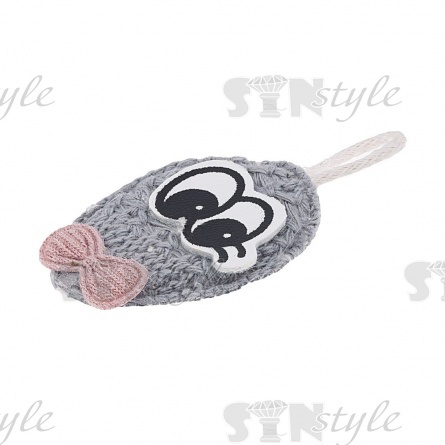 Аппликация 3D, цвет серый, размер 45х25 мм фото 2