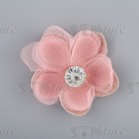 Цветочки декоративные, цвет грязно-розовый, размер 45 мм,  фото 1