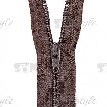 Молния спираль, тип 3, неразъемная, длина 20 см, цвет 328 (хаки), "простой" бегунок фото 2