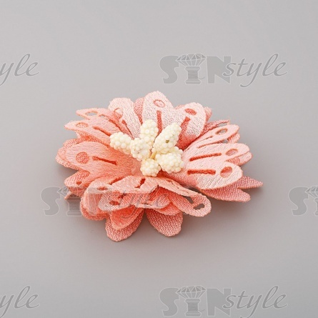 Цветочки декоративные, цвет розовый, размер 40 мм,  фото 1