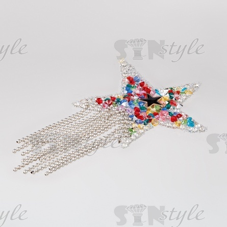 Аппликация из страз на клеевой основе ,звезда фото 2