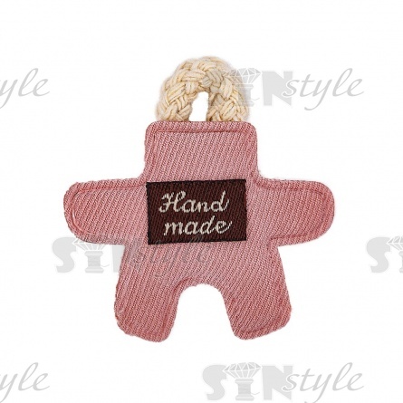 Аппликация 3D, цвет грязно-розовый, размер 45х45 мм фото 1