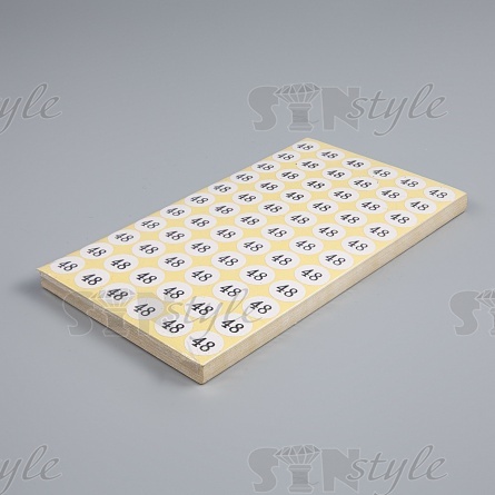 Размерник клеевой, размер 48, лист 66 шт, уп 50 лист фото 1