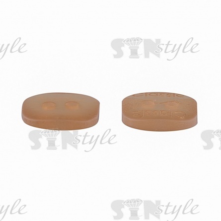 Пуговица пластиковая на два прокола, размер 20L, цвет №278 (капучино) фото 2