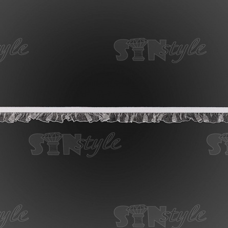 Резинка декоративная, ширина 18 мм, цвет белый фото 2