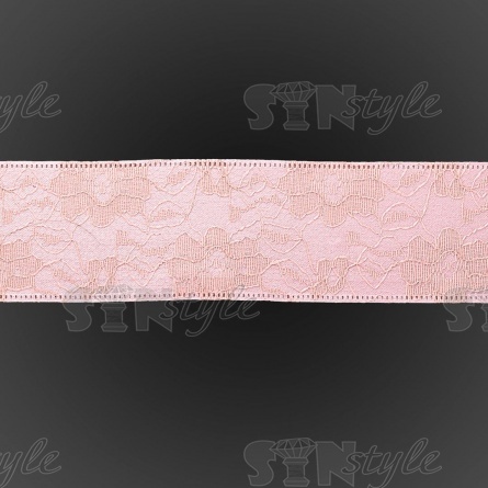 Декоративная лента двухслойная, цвет розовый, ширина 40 мм, намотка 20 ярдов фото 3