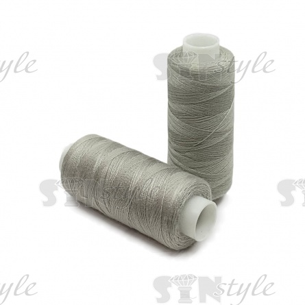 Нитки полиэстер 40/2, цвет №563 (светлый серо-бежевый), катушка 400Y фото 1