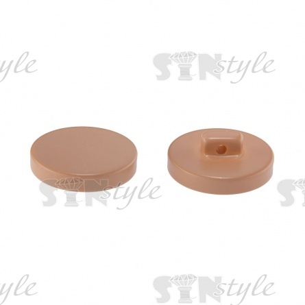 Пуговица пластиковая на ножке, размер 48L, цвет бежевый фото 2