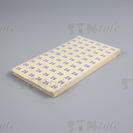 Размерник клеевой, размер 26, лист 66 шт уп 50 лист фото 1