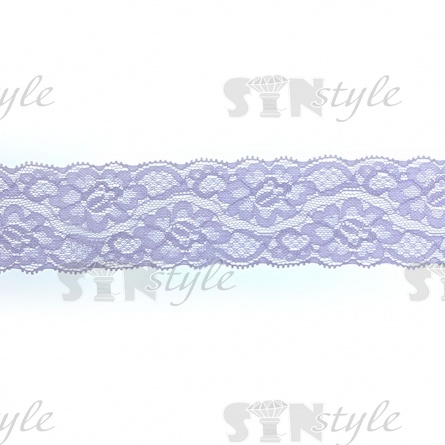 Кружево эластичное, ширина 55 мм, цвет капучино, намотка 15 ярдов фото 1