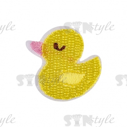 Термоаппликация "Утенок", размер 22х25 мм фото 1