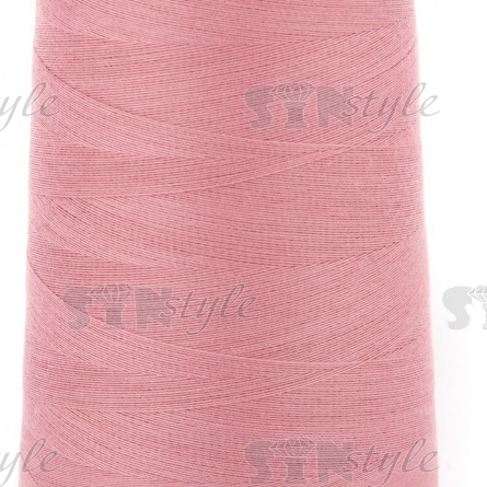 Нитки полиэстер 40/2, цвет №1224 (грязно-розовый), 5000Y фото 2