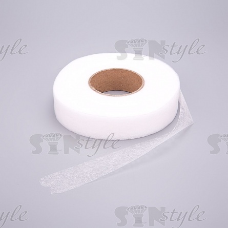 Паутинка клеевая белая, ширина 15 мм, намотка 90 ярдов фото 1