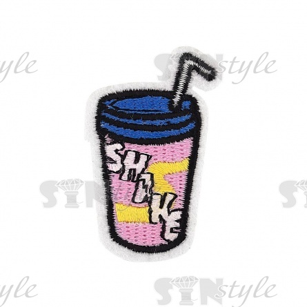 Термоаппликация "Коктейль", размер 33х50 мм  фото 1