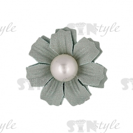 Цветочки декоративные, цвет ментоловый, размер 35 мм, фото 1