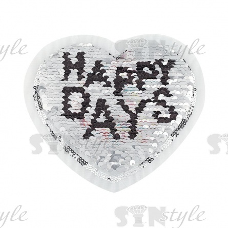 Аппликация текстильная синтетическая, размер 150х130 мм фото 2