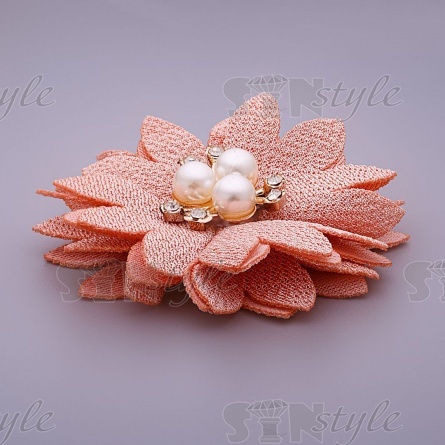 Цветочки декоративные, цвет грязно-розовый, размер 55 мм,  фото 2