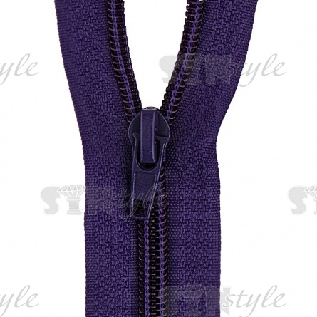 Молиня спираль, тип 5, разьемная, длина 70 см, цвет 194 (фиолетовый), "простой" бегунок фото 2