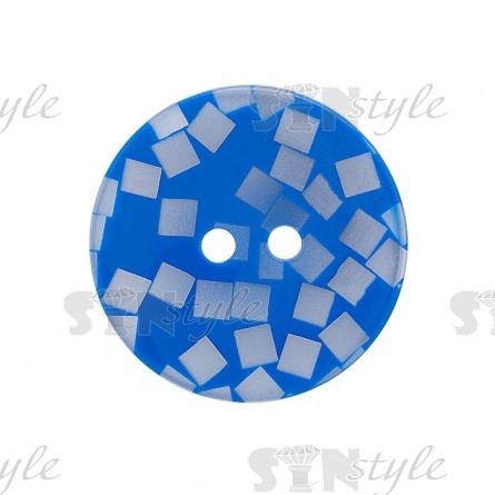 Пуговица пластиковая на полуножке, размер 24L, черная основа с красными пайетками фото 4