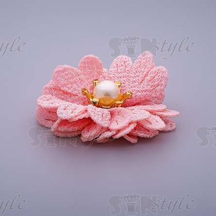 Цветочки декоративные, цвет розовый, размер 40 мм, размер 60 мм фото 2