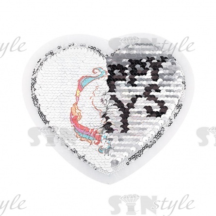 Аппликация текстильная синтетическая, размер 150х130 мм фото 3