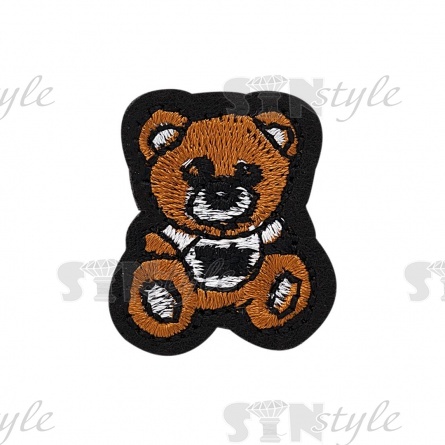 Термоаппликация "Медвежонок", размер 28х32 мм фото 1