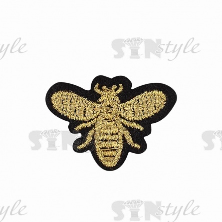 Термоаппликация текстильная, синтетическая, размер 35х26 мм фото 1