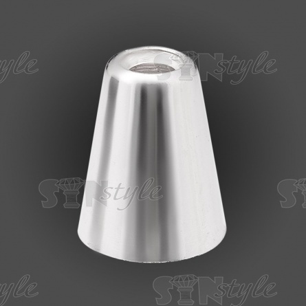 Концевик пластиковый, цвет никель, диаметр 11 мм фото 1