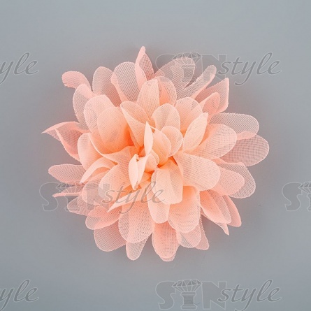 Цветочки декоративные, цвет персиковый, диаметр 80 мм,  фото 1