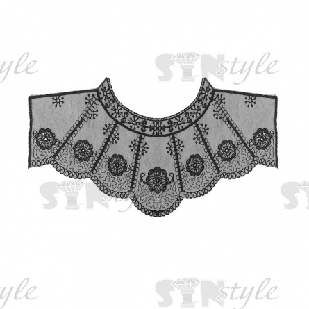 Воротник пришивной кружевной, размер 460х210 мм  фото 1