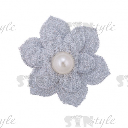 Аппликация 3D "Цветочек", цвет мятный, размер 33 мм фото 1