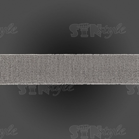 Лента люрикс, ширина 40 мм, цвет серебряный, намотка 25 ярдов фото 2