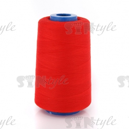 Нитки полиэстер 40/2, цвет №632 (красный), 5000Y фото 1
