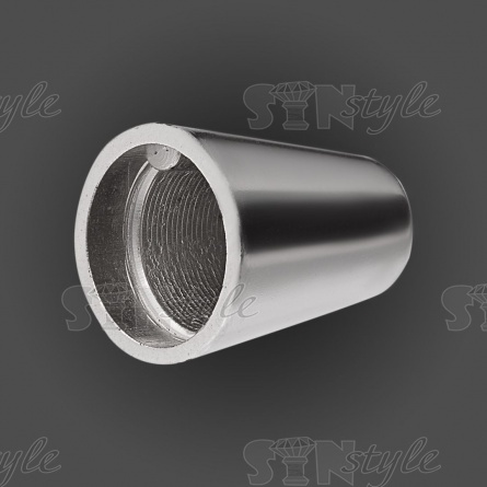 Концевик пластиковый, цвет никель, диаметр 11 мм фото 2