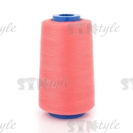 Нитки полиэстер 40/2, цвет №105 (коралловый), 5000Y фото 1