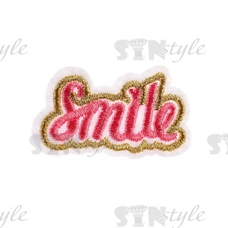 Термоаппликация "Smile", размер 40х25 мм фото 1