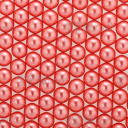 Бусины под жемчуг прибивные, размер 5 мм, цвет персиковый, вес 500 г  фото 2