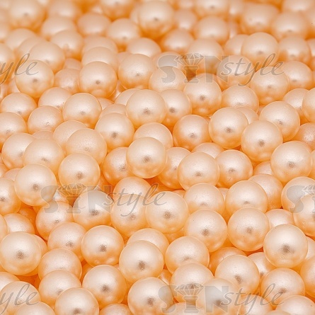 Бусины под жемчуг прибивные, размер 6 мм, цвет бежевый, вес 500 г  фото 3