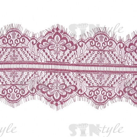 Кружево "Французское", ширина 145 мм, цвет лавандовый, длина 3 метра фото 1