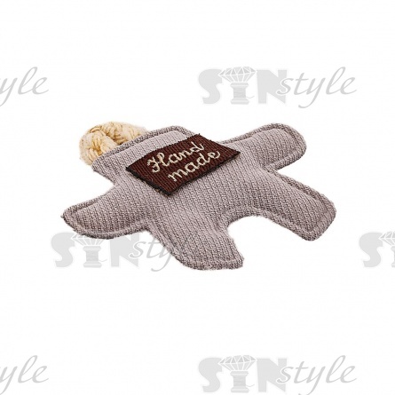 Аппликация 3D, цвет серый, размер 45х45 мм фото 2