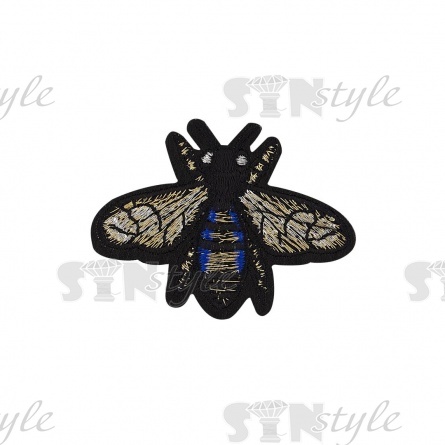 Термоаппликация текстильная, синтетическая, размер 58х43 мм фото 1