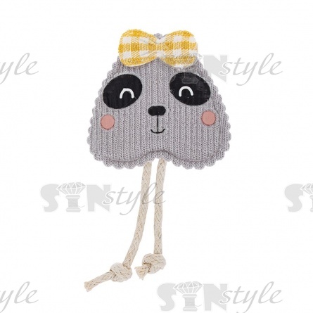 Аппликация 3D "Хомячок", цвет серый, размер 35х60 мм фото 1