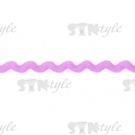 Декоративная тесьма вьюнок, ширина 8 мм, намотка 15 ярдов, цвет светло-фиолетовый, (125) фото 1