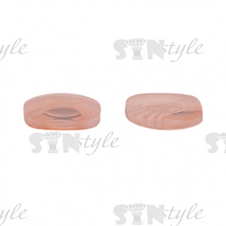 Пуговица пластиковая на два прокола, размер 20L, цвет №10 (персиковый) фото 2