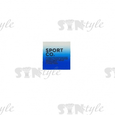 Аппликация пришивная ПВХ, размер 45х45 мм, цвет синий фото 1